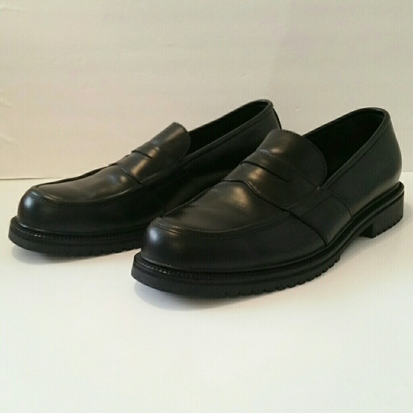 cole haan black penny loafers
